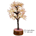 Glücksbaum aus Rosenquarz 1000 Steine 39 cm