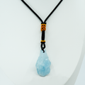 Roh-Aquamarin-Pendant - Reinheit und Gelassenheit