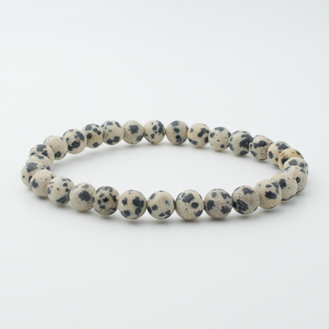 Bracelet en Jaspe Dalmatien – Équilibre et Joie Spontanée