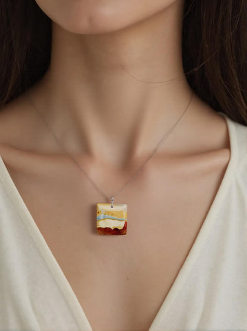 Pendentif Jaspe Polychrome Carré – Harmonie intérieure et libération des tensions</h2>