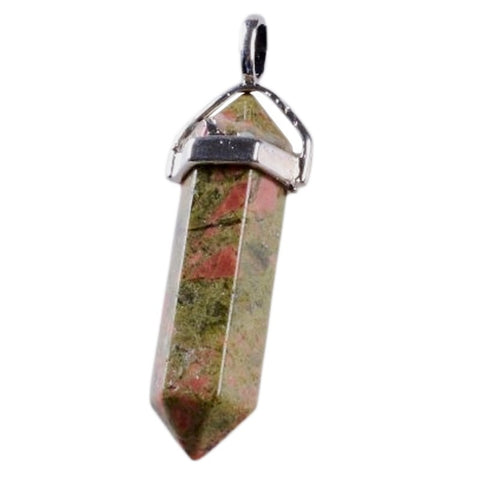 Pendentif Pointe en Unakite
