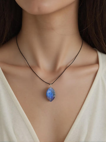 Pendentif Labradorite Marquise Extra 2-2.5 cm