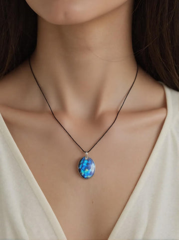 Pendentif Labradorite Ovale Extra 2-2.5 cm