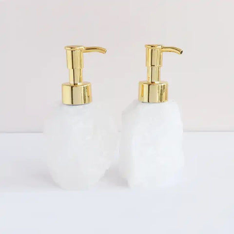 Seifen- oder Lotionsspender aus Bergkristall