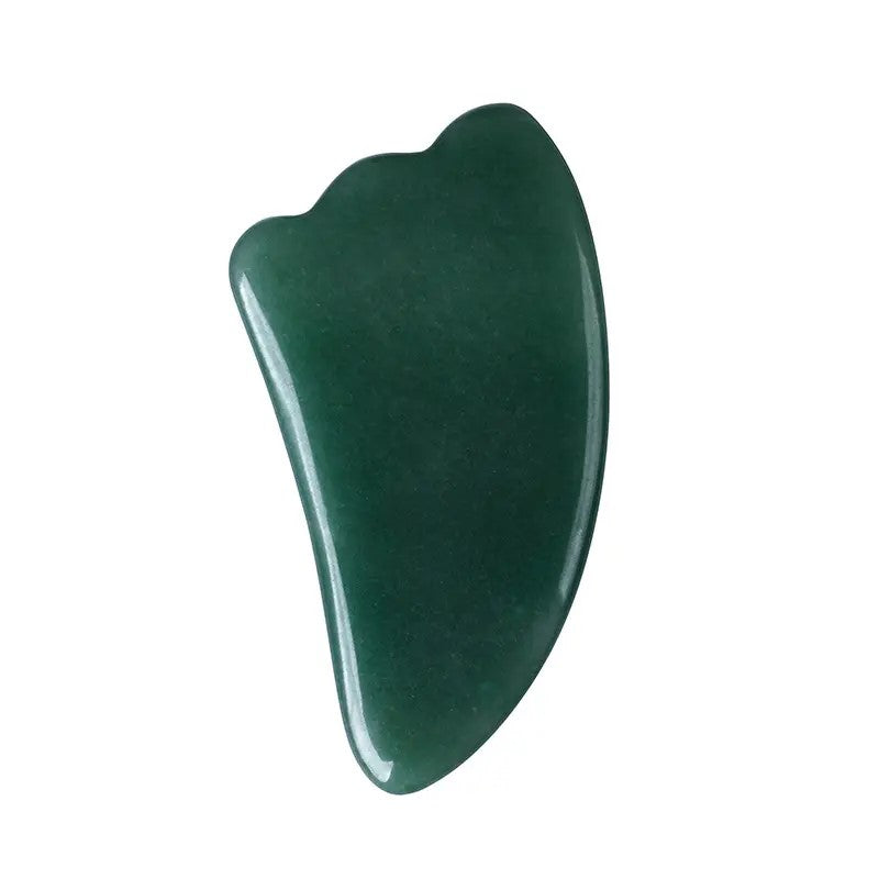 Planche de Gua Sha en Aventurine Verte – Massage et Revitalisation Naturelle - Gemio.ch