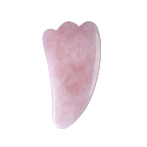Gua Sha Platte aus Rosenquarz – Massage und natürliche Pflege