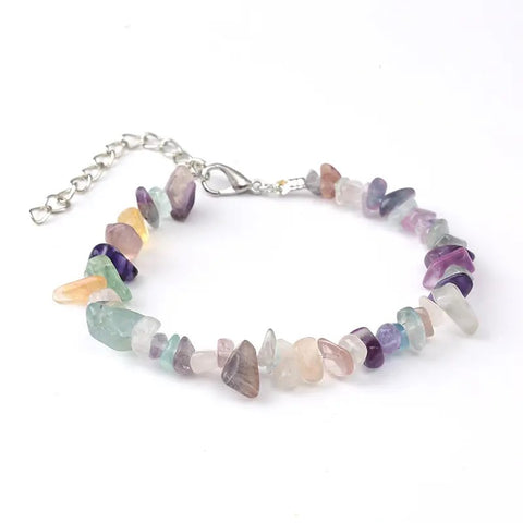 Collection de Bracelets “Chips” en Pierres Naturelles, Ajustable