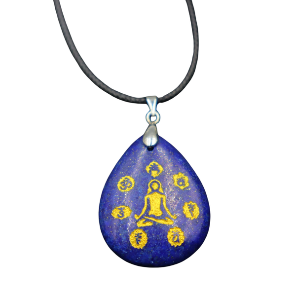 Pendentif Méditation en Lapis Lazuli – Sagesse et Sérénité - Gemio.ch