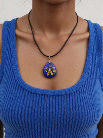 Pendentif Méditation en Lapis Lazuli – Sagesse et Sérénité