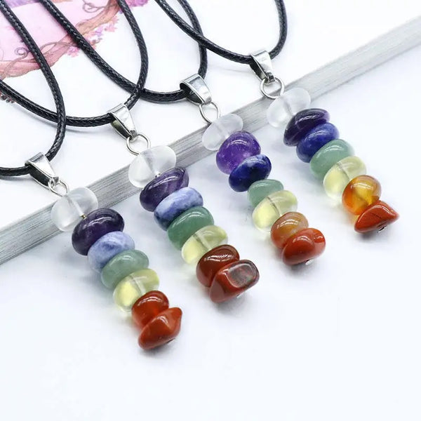 Pendentifs en pierre chips de chakra - Harmonie et Équilibre Énergétique - Gemio.ch