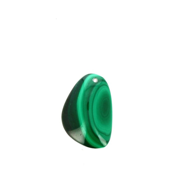 Pendentif en Malachite Véritable Forme Libre 27 x 19 mm