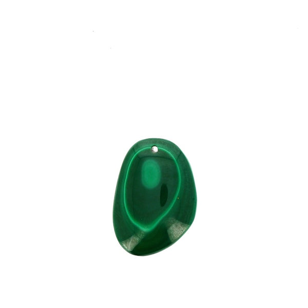 Pendentif en Malachite Véritable Forme Libre 25 x 17 mm - Gemio.ch