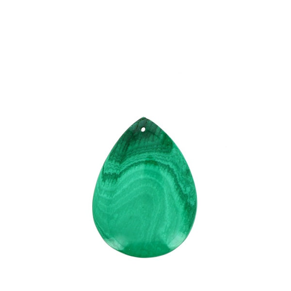 Pendentif en Malachite Véritable Forme Libre 32 x 29 mm - Gemio.ch
