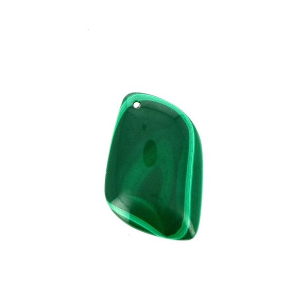 Pendentif en Malachite Véritable Forme Libre 32 x 22 mm (2) - Gemio.ch
