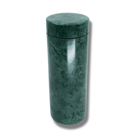 Wasserflasche aus Stein - Türkisfarbige Textur - Erdenergie und natürliche Eleganz