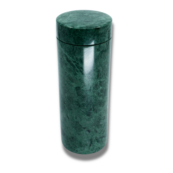 Wasserflasche aus Stein - Türkisfarbige Textur - Erdenergie und natürliche Eleganz