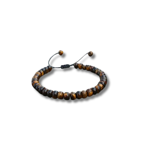 Collection de Bracelets en Perles Naturelles Coupes Droites, Ajustable