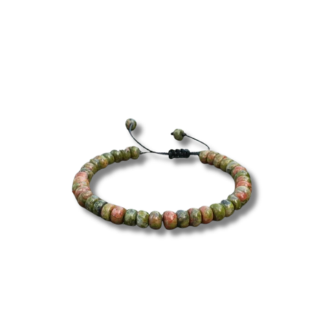 Collection de Bracelets en Perles Naturelles Coupes Droites, Ajustable