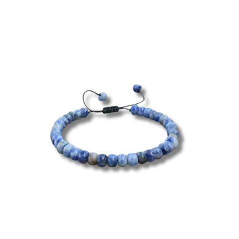 Collection de Bracelets en Perles Naturelles Coupes Droites, Ajustable