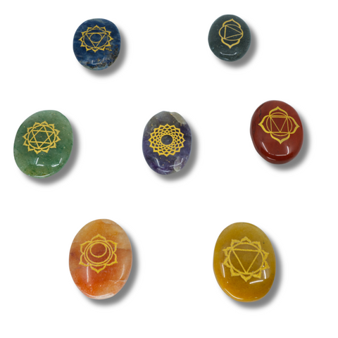 Ensembles de Pierres de Guérison en Cristaux pour les 7 Chakras - Pierres Précieuses pour l'Équilibrage des Chakras avec Coffret