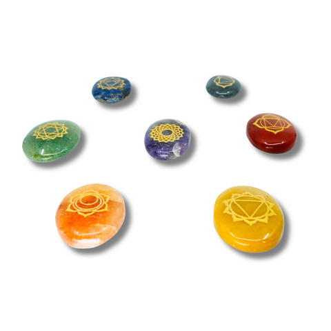 Ensembles de Pierres de Guérison en Cristaux pour les 7 Chakras - Pierres Précieuses pour l'Équilibrage des Chakras avec Coffret
