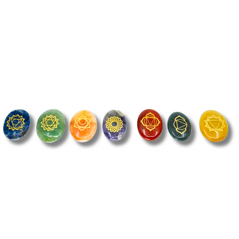 Ensembles de Pierres de Guérison en Cristaux pour les 7 Chakras - Pierres Précieuses pour l'Équilibrage des Chakras avec Coffret