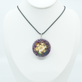 Pendentif en Améthyste Chargé en Énergie Reiki Orgon - Protection EMF et Purification Spirituelle - Gemio.ch