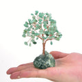 Arbre de Vie en Aventurine Verte avec Base en Pierre Brute - Chance et Harmonie - Gemio.ch