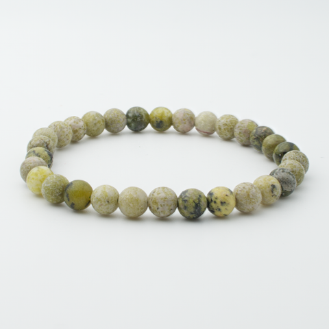 Bracelet en Serpentine – Régénération, Ancrage et Sérénité