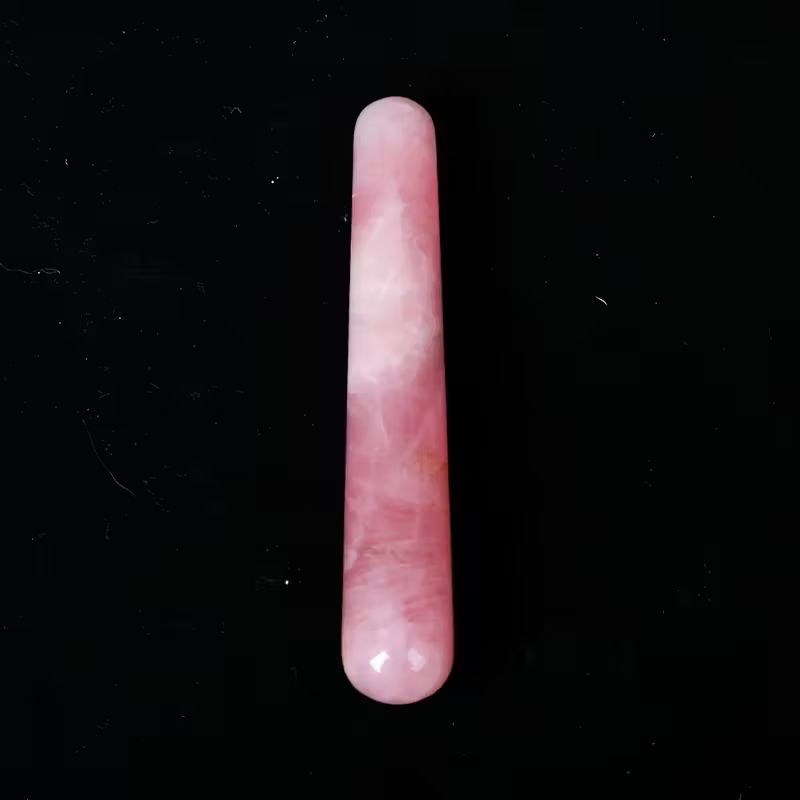 Bâton de Massage en Quartz Rose – Douceur, Amour et Harmonie Intérieure - Gemio.ch