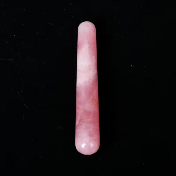 Bâton de Massage en Quartz Rose – Douceur, Amour et Harmonie Intérieure - Gemio.ch