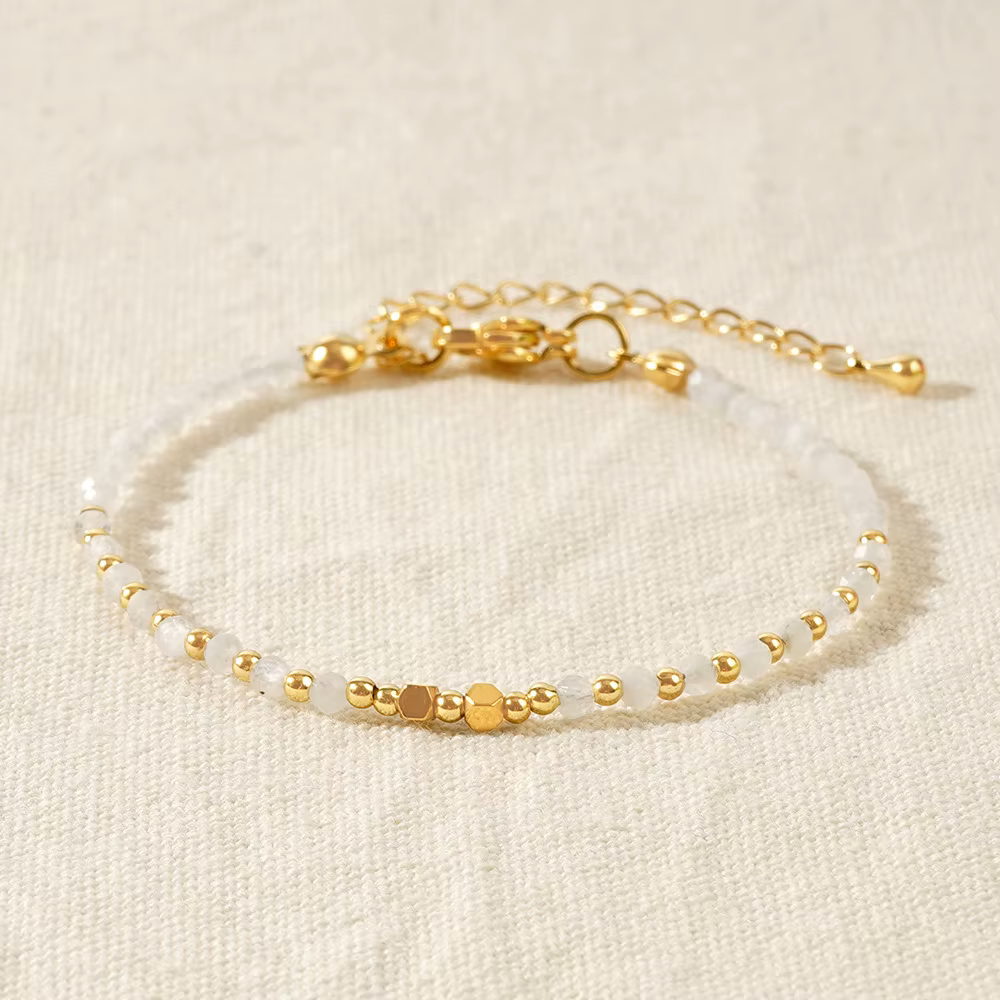 Collection Bracelets Perles Facettées de 2 et 3 mm en Pierres Naturelles - Gemio.ch