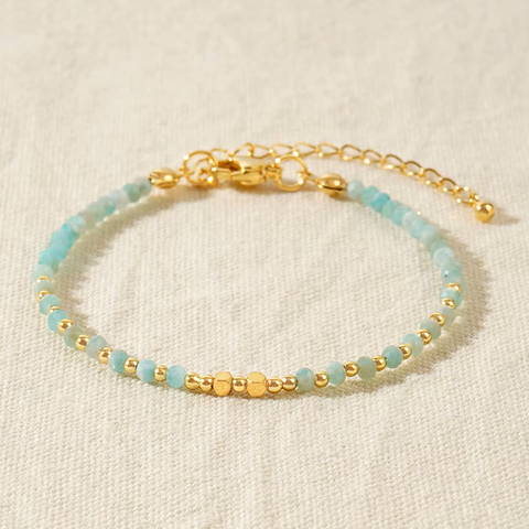 Collection Bracelets Perles Facettées de 2 et 3 mm en Pierres Naturelles
