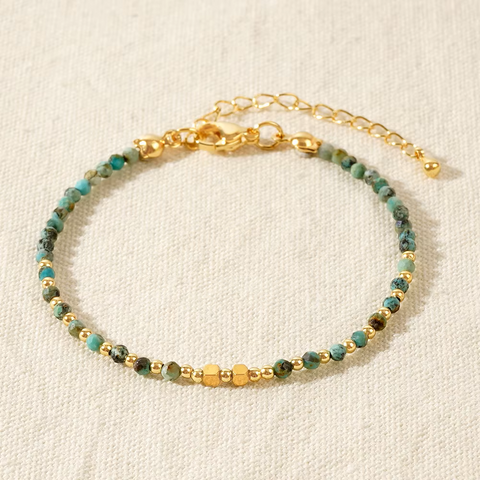 Collection Bracelets Perles Facettées de 2 et 3 mm en Pierres Naturelles