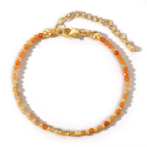 Collection Bracelets Perles Facettées de 2 et 3 mm en Pierres Naturelles
