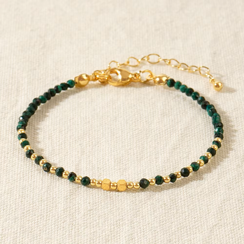 Collection Bracelets Perles Facettées de 2 et 3 mm en Pierres Naturelles
