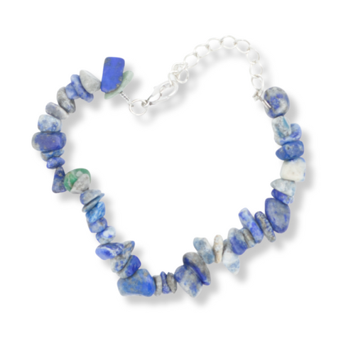 Collection de Bracelets “Chips” en Pierres Naturelles, Ajustable
