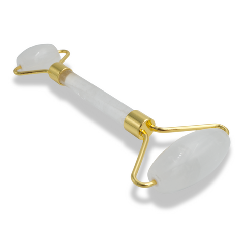 Rouleau de Massage en Cristal de Roche - Pureté et Éclat pour Votre Peau