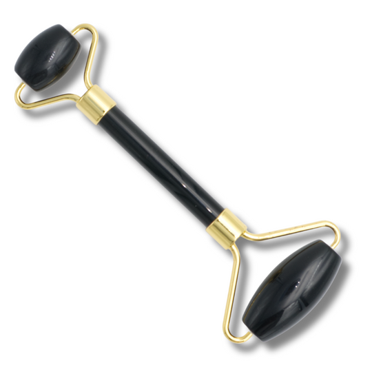 Rouleau de Massage en Obsidienne Noire - Protection et Purification pour votre Peau