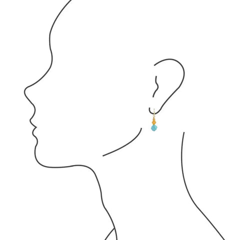 Boucle d'oreille pépite Aspen