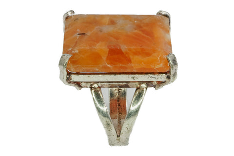 orangefarbener Quarzring