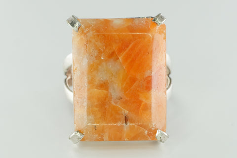 orangefarbener Quarzring