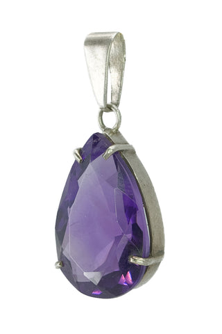 Anhänger aus Silber und Amethyst