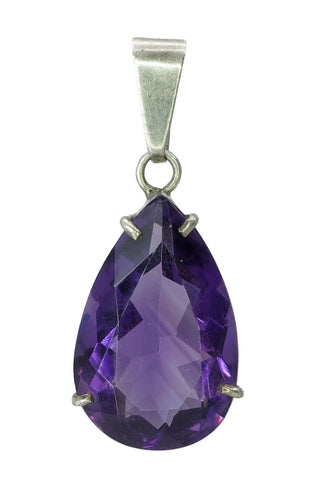 Anhänger aus Silber und Amethyst