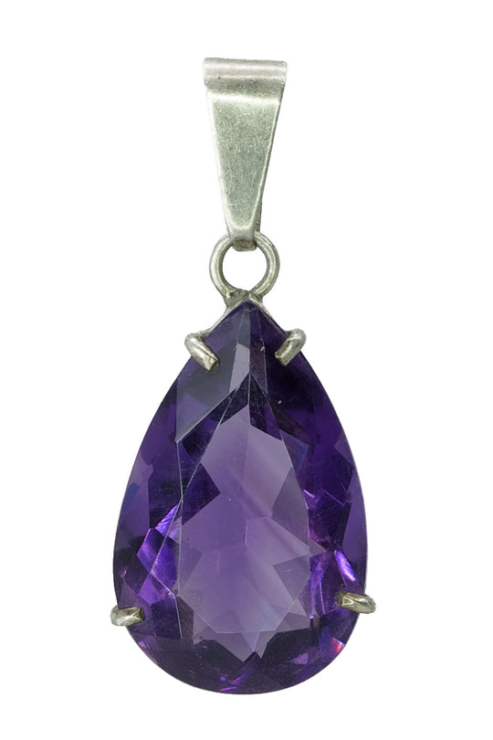 Anhänger aus Silber und Amethyst