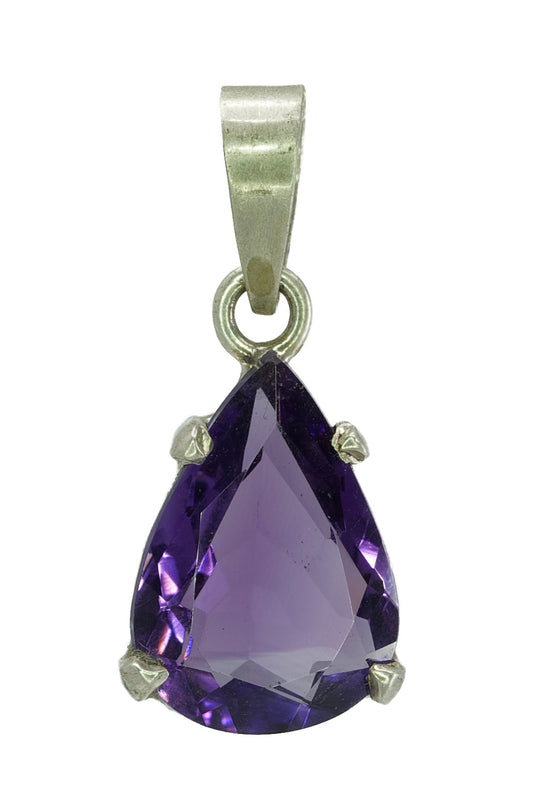 Anhänger aus Silber und Amethyst