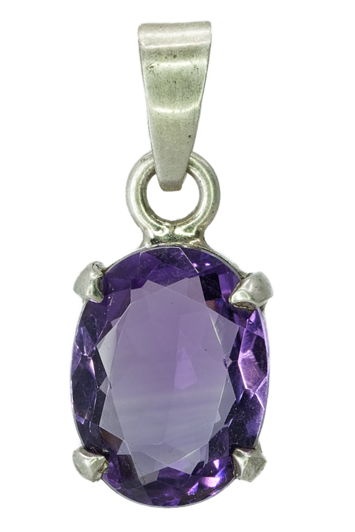 Pendentif en argent et améthyste - Gemio.ch