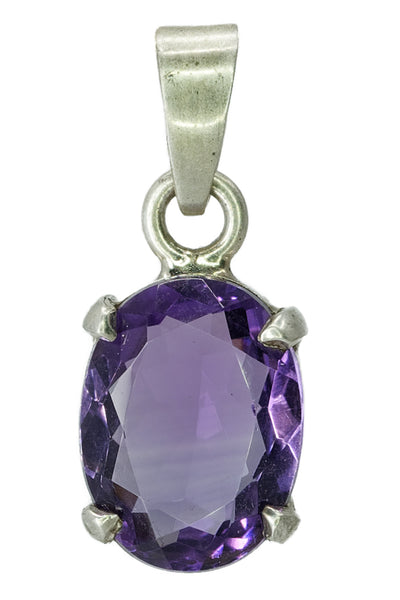 Pendentif en argent et améthyste - Gemio.ch