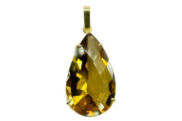 Pendentif en or jaune et citrine - Gemio.ch