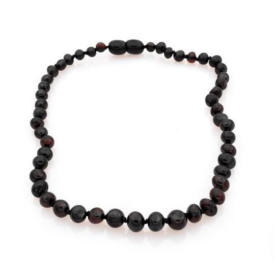 Collier Ambre Bébé Perles Baroques – Cerise, Naturel et Authentique